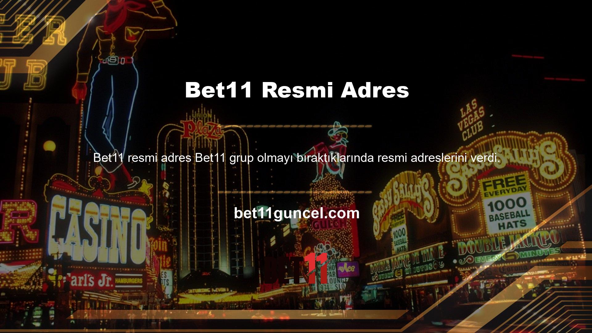 Bu süreçten sonra Bet11 bu yeni adreste herhangi bir sorun olmadan bahisçilere ulaşmayı amaçlayan resmi bir bağlantı açtı